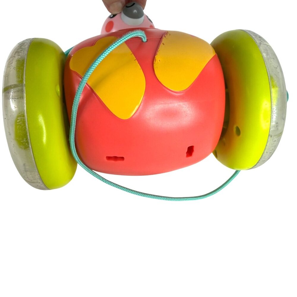 Fisher Price Paradise Pals Pull Along Flamingo Toddler Toy Bead Filled Wheels - Picture 10 of 10